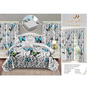 SET 8 PIESE LENJERIE CU DRAPERII DRA 09